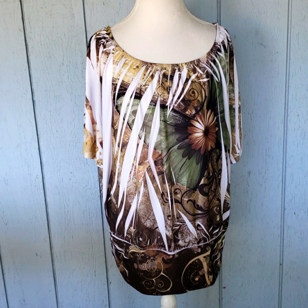 Butterfly Flower. Pleated Swirl. Daisy Art 3X